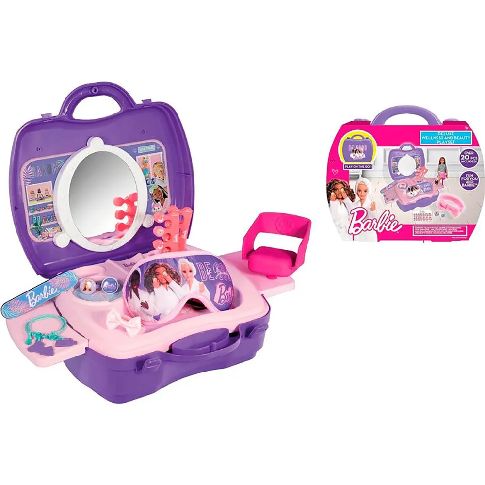 Barbie Deluxe Beauty & Wellness Spielset Mattel 20+ Teile