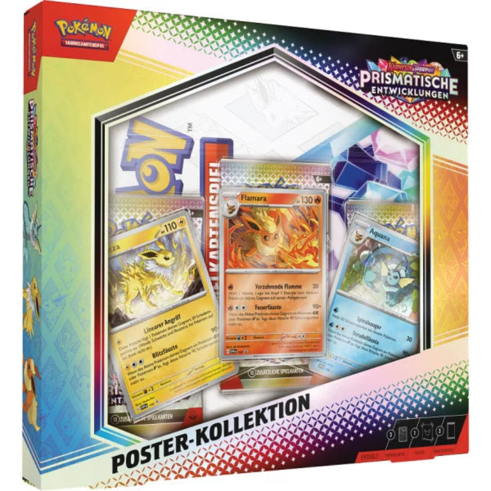 Pokémon Prismatische Entwicklungen Poster Kollektion (deutsch) - 3 Boosterpacks