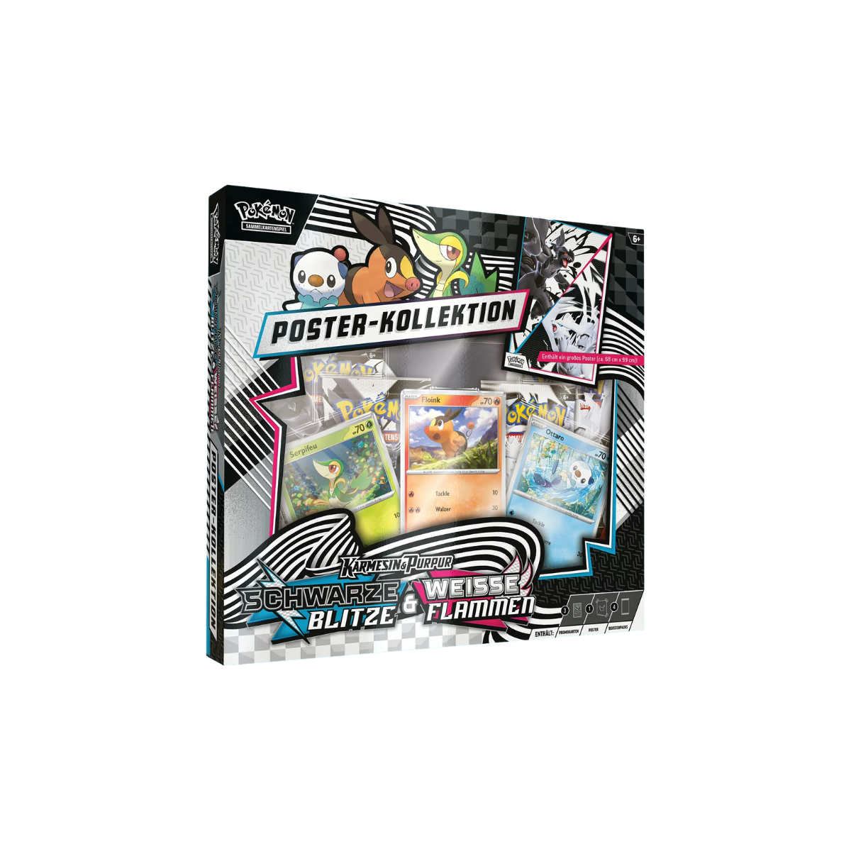 Pokémon Sammelkarten Karmesin & Purpur 10.5 Poster-Kollektion Schwarze Blitze & Weisse Flammen
