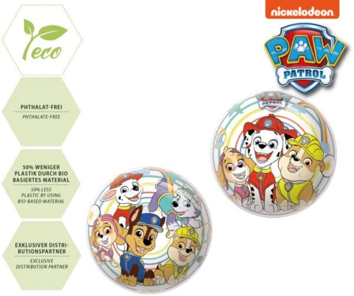 Happy People PAW PATROL Ball ca. 14 cm – bunt, ab 3 J.