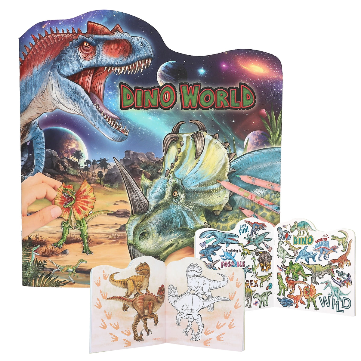 Dino World Malbuch figürlich - Saurierstarker Mal-Spaß im Galaxy-Style