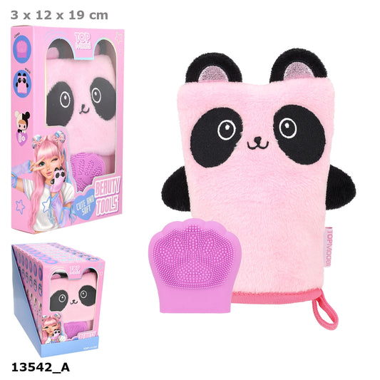 TOPModel Panda-Waschset mit Gesichtsschwamm, 2-teilig