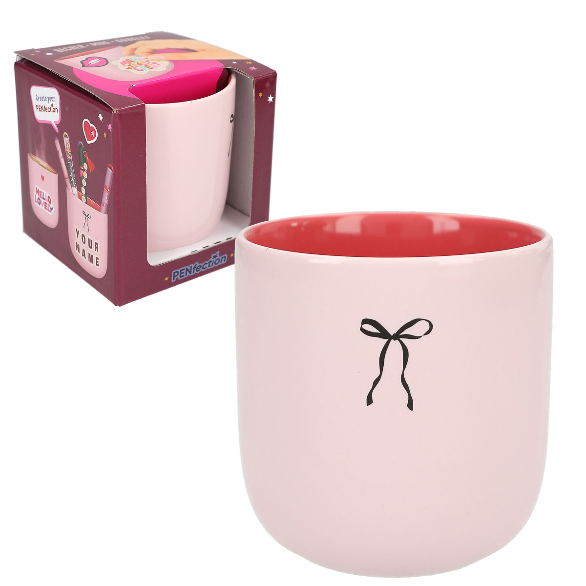 PENfection Becher - Schleife & Herz Motive