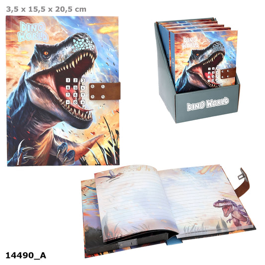 DEPESCHE Dino World Geheimcode-Tagebuch mit Sound, 80 Seiten