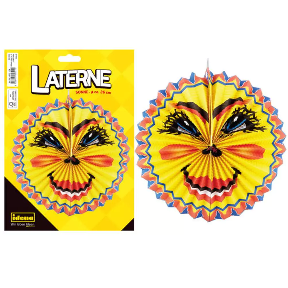 Idena Laterne Sonne Ø26cm - Sankt Martin Laterne