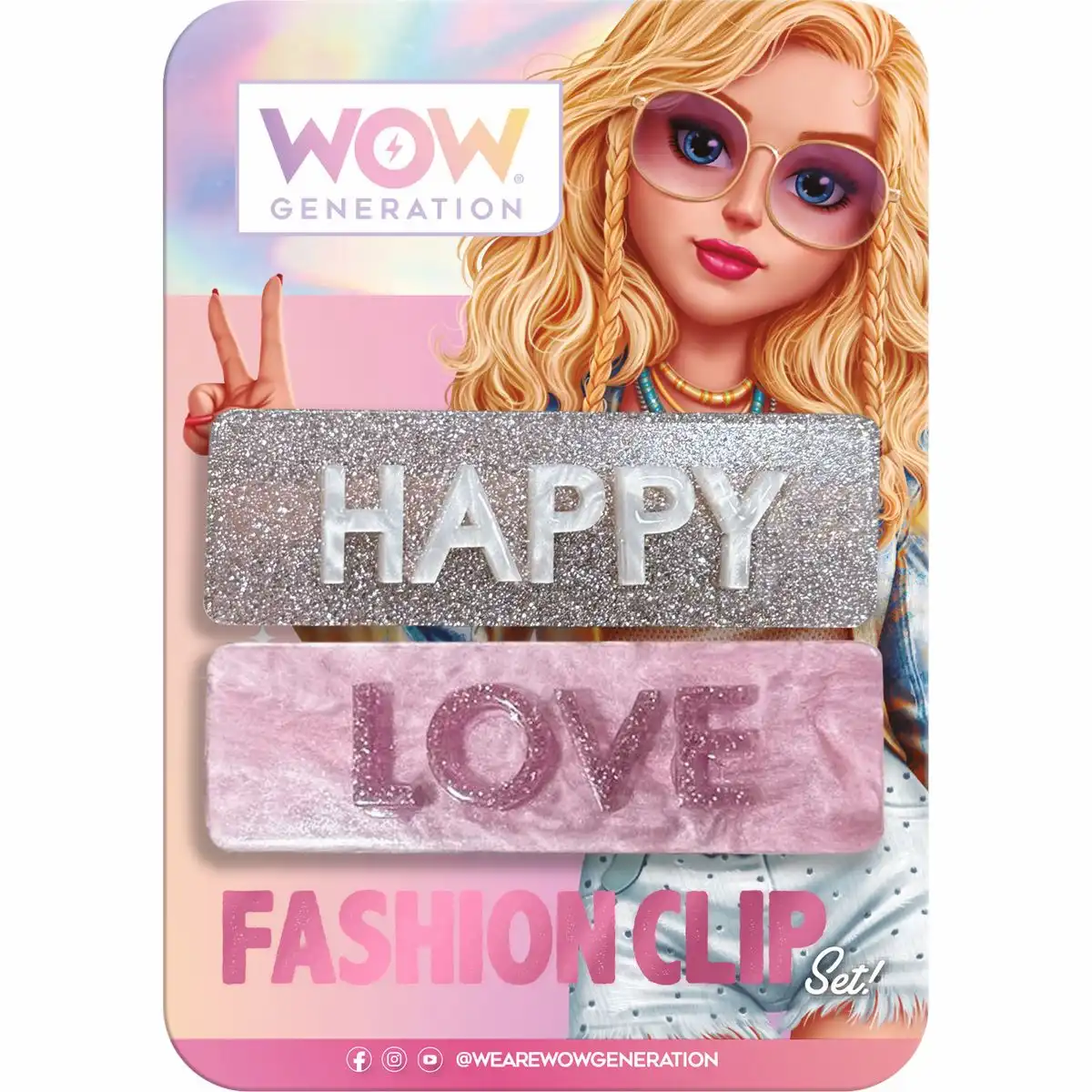 WOW GENERATION Haarklammer Fashion 2 Stück sortiert