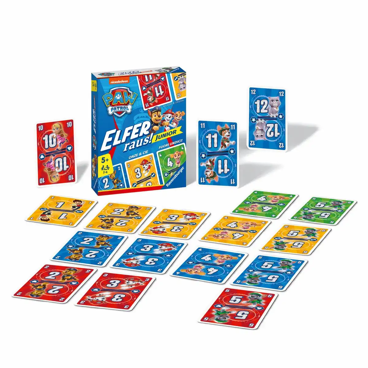 PAW PATROL Elfer raus! Junior - Ravensburger Kartenspiel