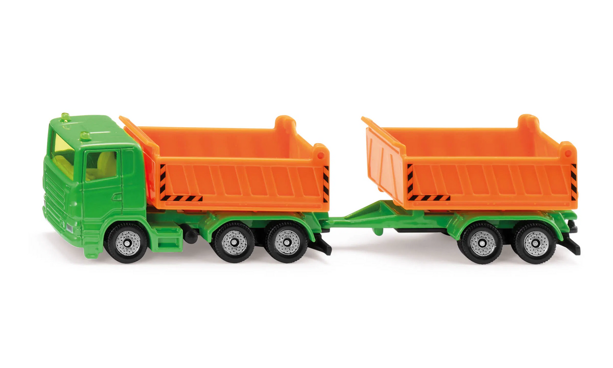 siku LKW mit Kippmulde und Kippanhänger - Baustellenfahrzeug Set