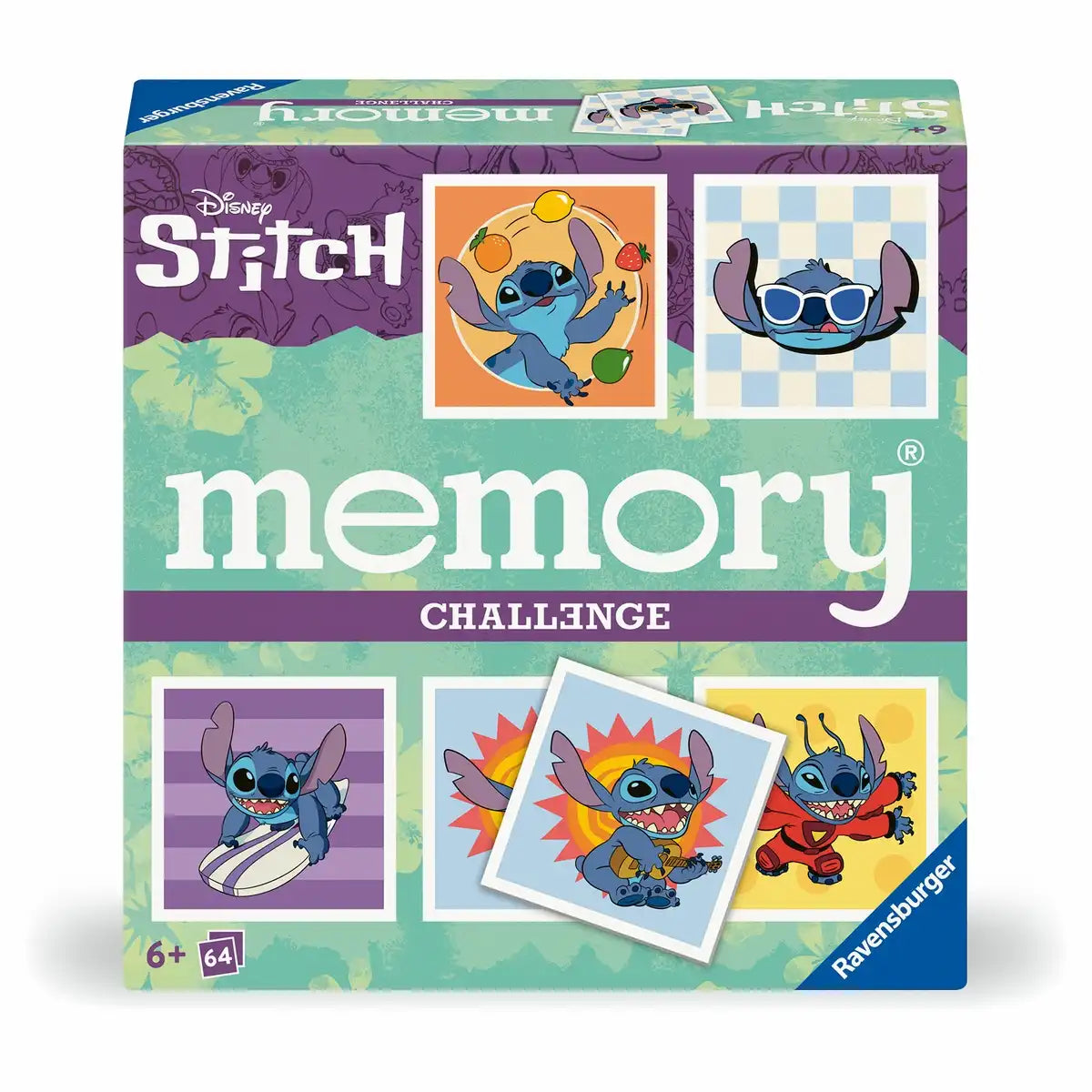 Ravensburger memory® Challenge Disney Stitch - Das ultimative Gedächtnisspiel für Stitch-Fans (64 Teile)