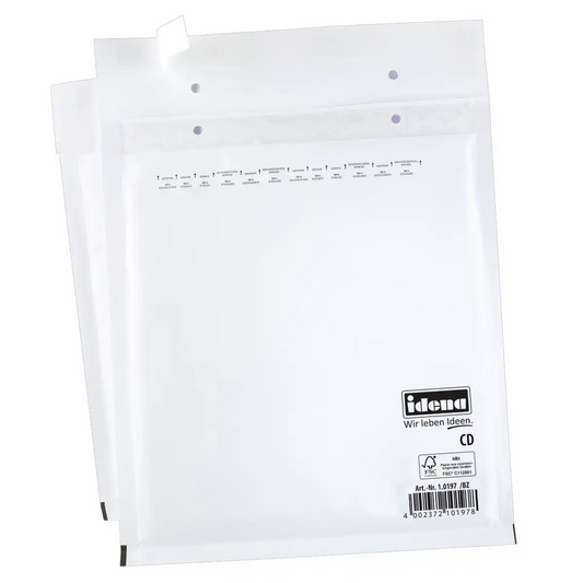 Idena Luftpolstertaschen 20x17,5cm weiß haftklebend