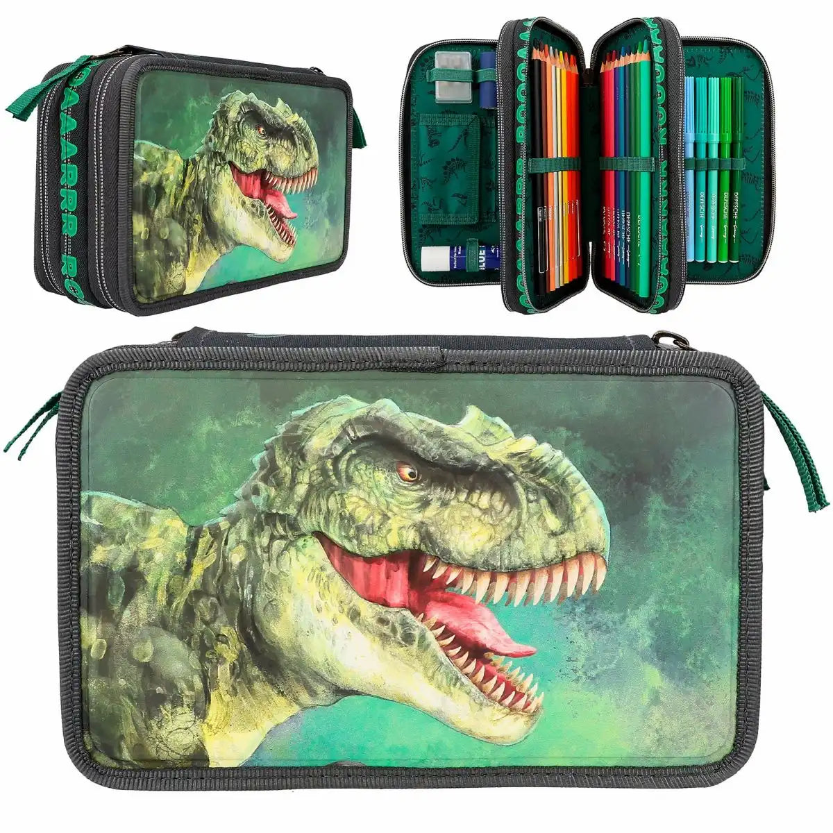 DEPESCHE DINO World Federtasche Triple 3D Effekt