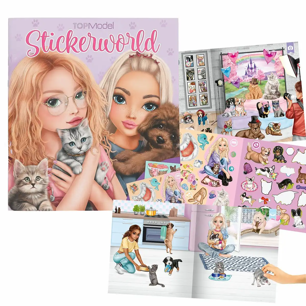 DEPESCHE TOPModel Stickerworld KITTY and DOGGY