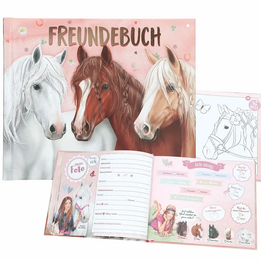Miss Melody Freundebuch - Ponytastisches Erinnerungsbuch mit 108 Seiten