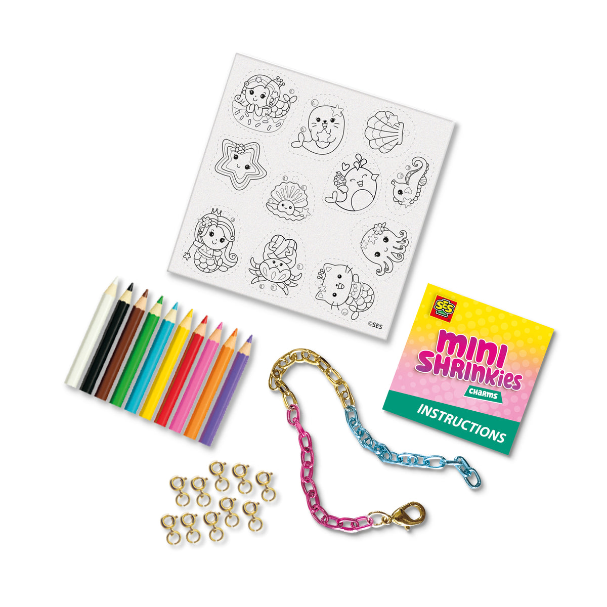 SES Creative Mini Shrinkies – Charms Lovely Ocean (14171)