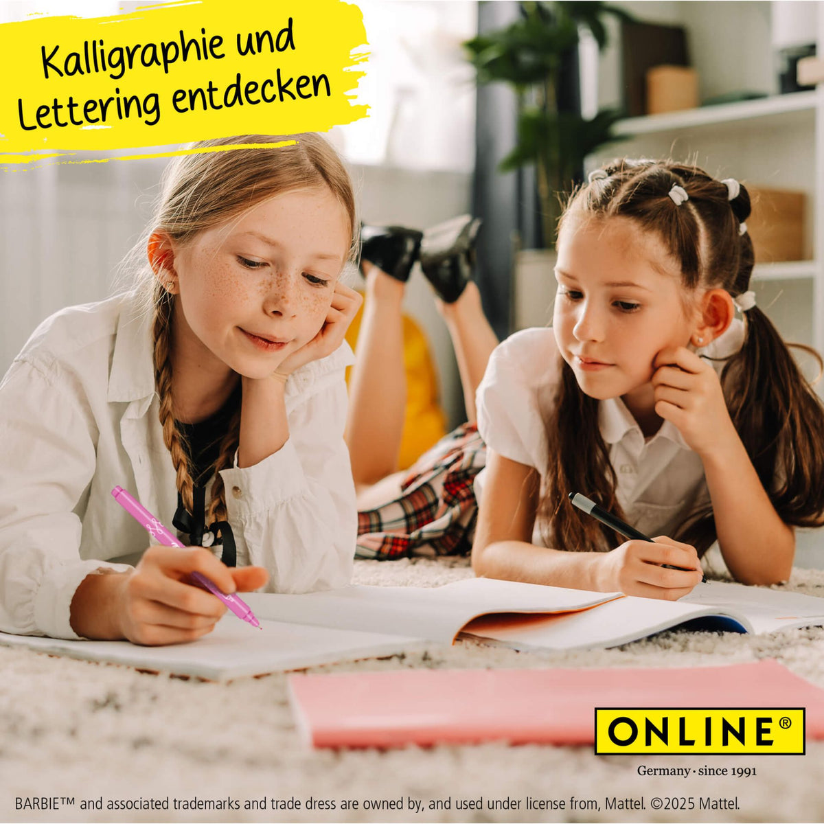 Barbie Lettering Set - Kreatives Schreibset für Kinder