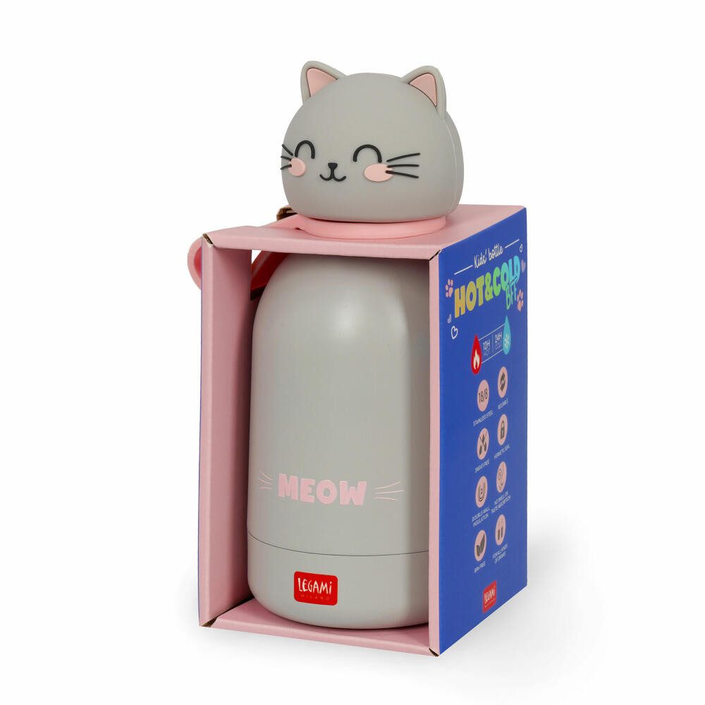 LEGAMI Kinderthermosflasche Kitty 310 ml – Edelstahl