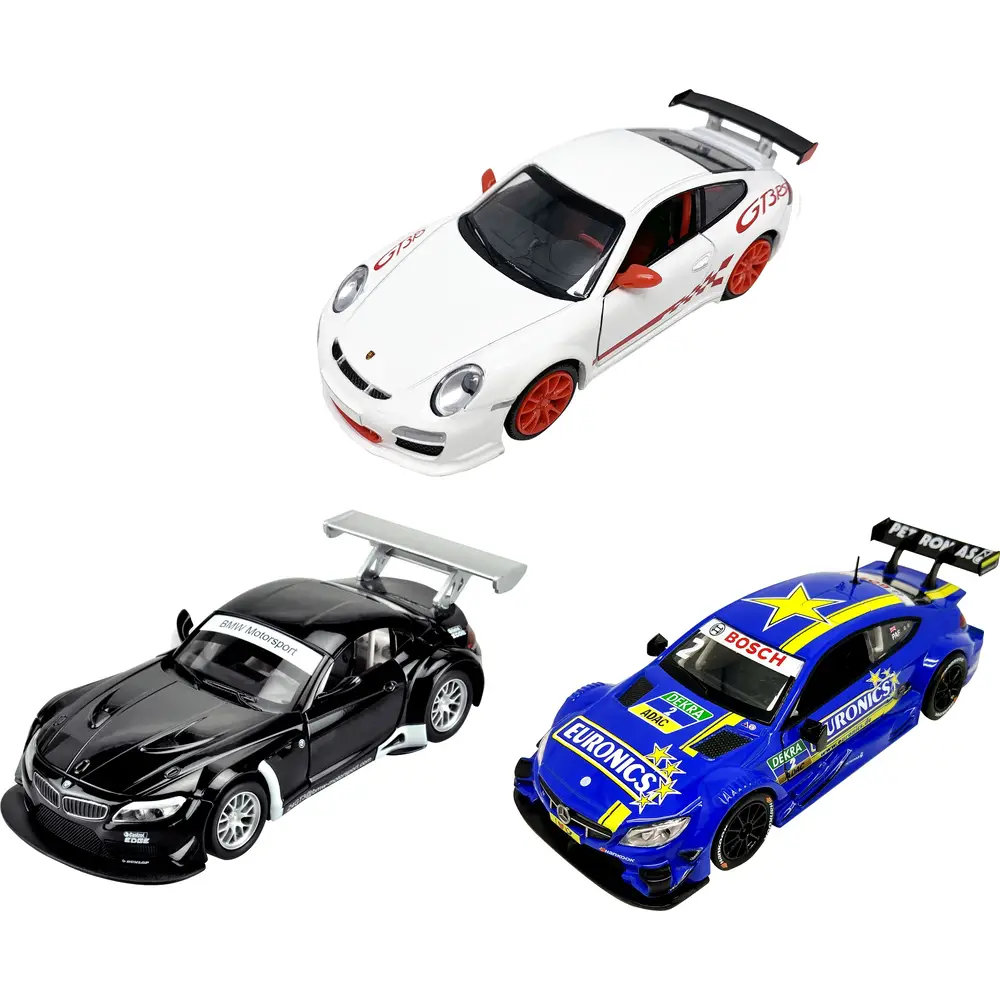 Lizenz Rennwagen 1:32 mit Licht & Sound - Porsche/Mercedes/BMW