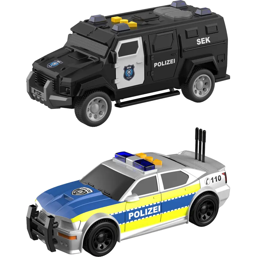 Speedzone Polizei oder SWAT Fahrzeuge mit Licht & Sound