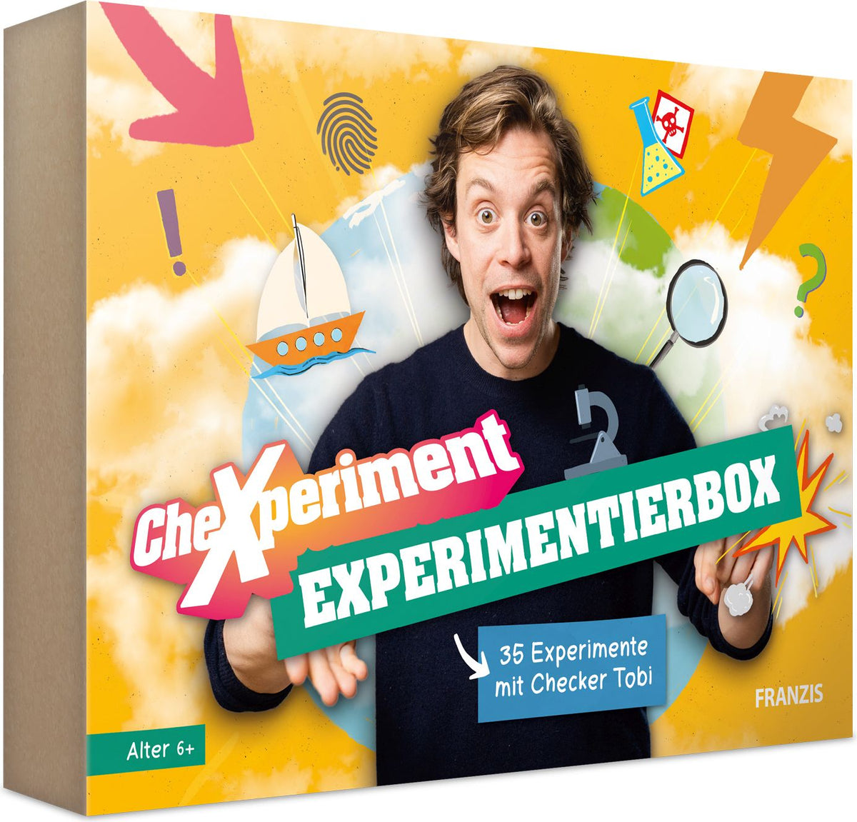 FRANZIS CheXperiment Experimentierbox mit Checker Tobi