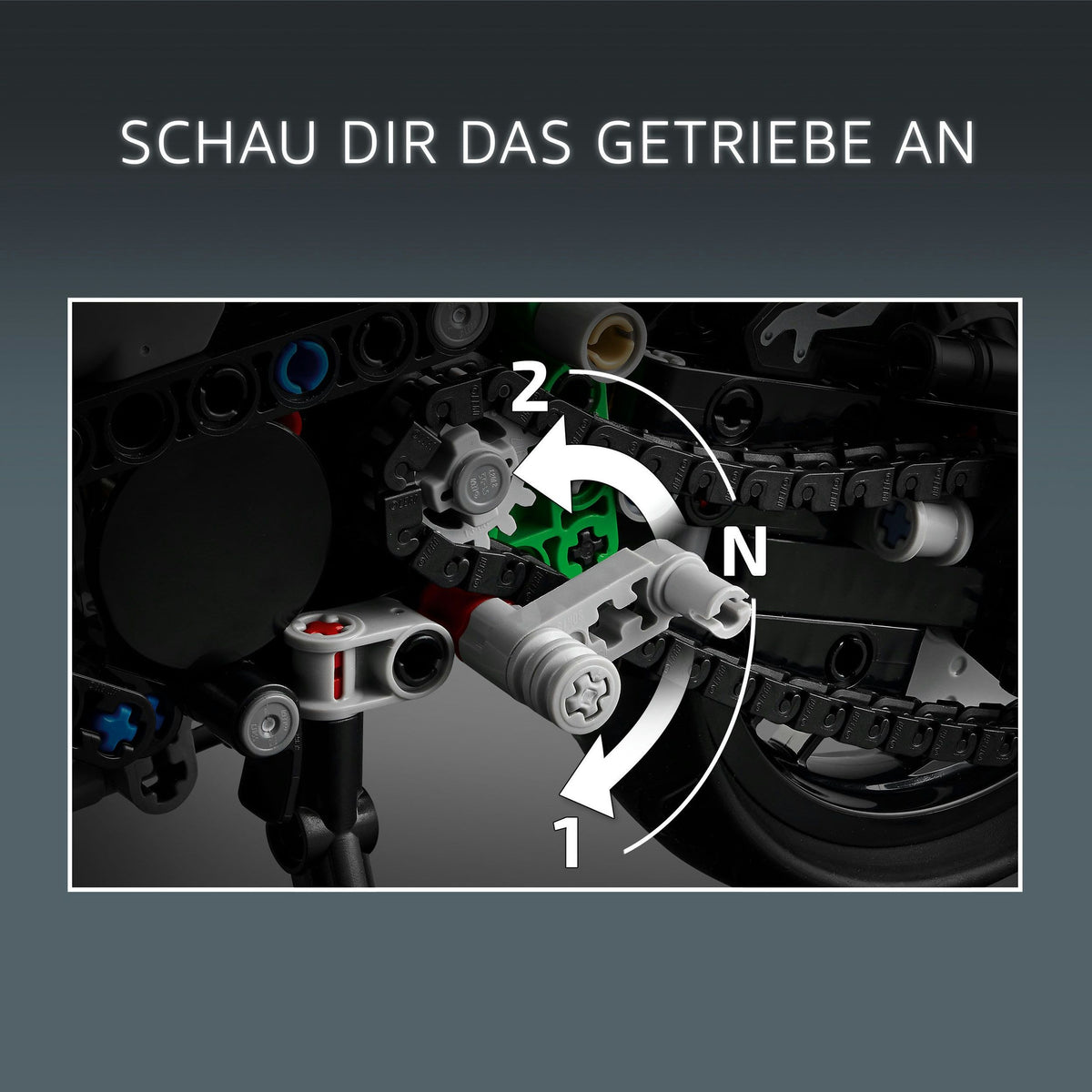 LEGO Technic Kawasaki Ninja H2R (42170), Motorrad-Bausatz 643 Teile