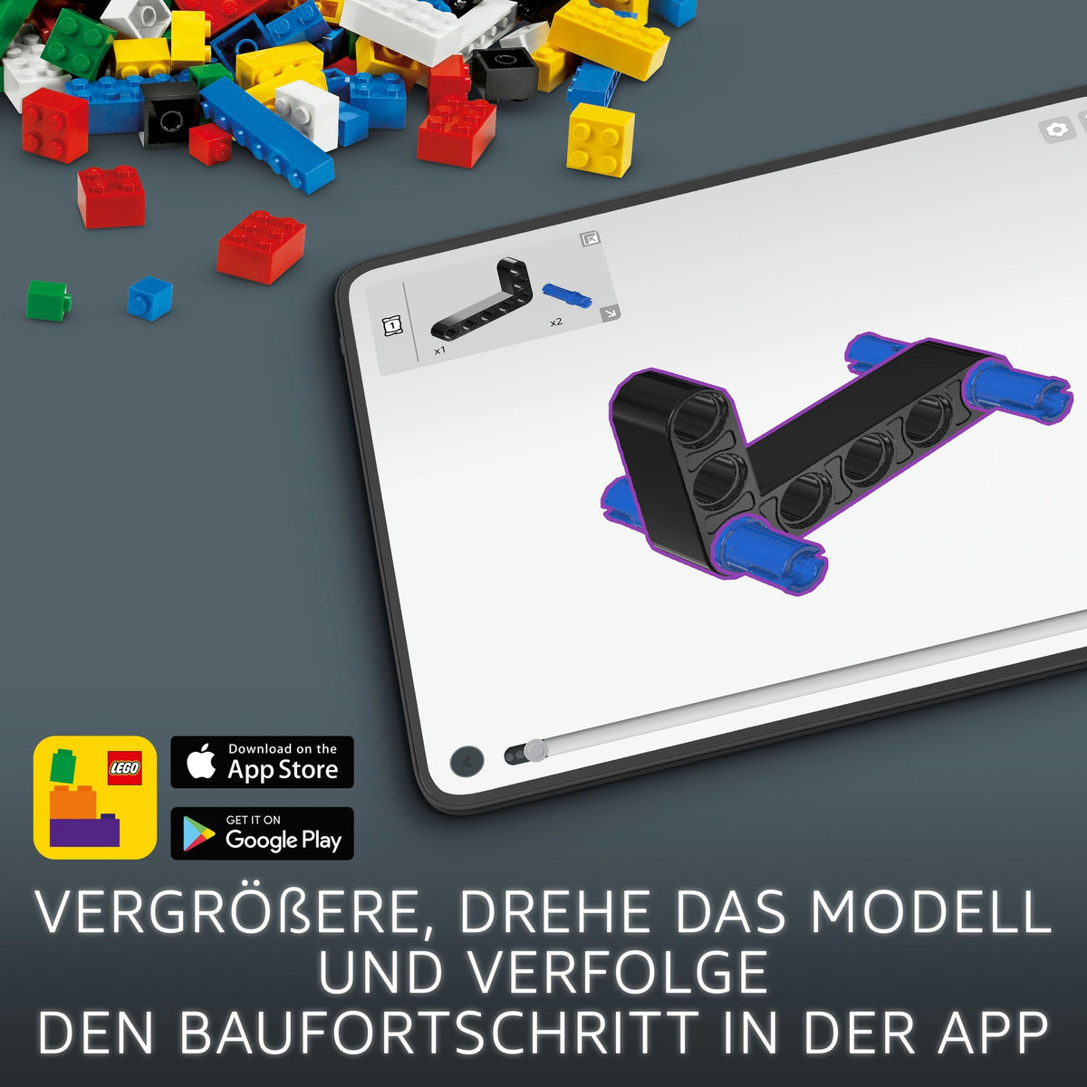 LEGO Technic Kawasaki Ninja H2R (42170), Motorrad-Bausatz 643 Teile