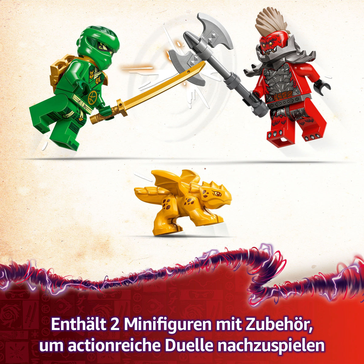 LEGO NINJAGO Lloyds grüner Walddrache 71829, 128 Teile