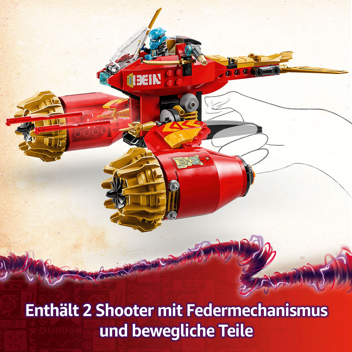 LEGO NINJAGO 71830 Kais Sturmreiter-Mech, 333 Teile