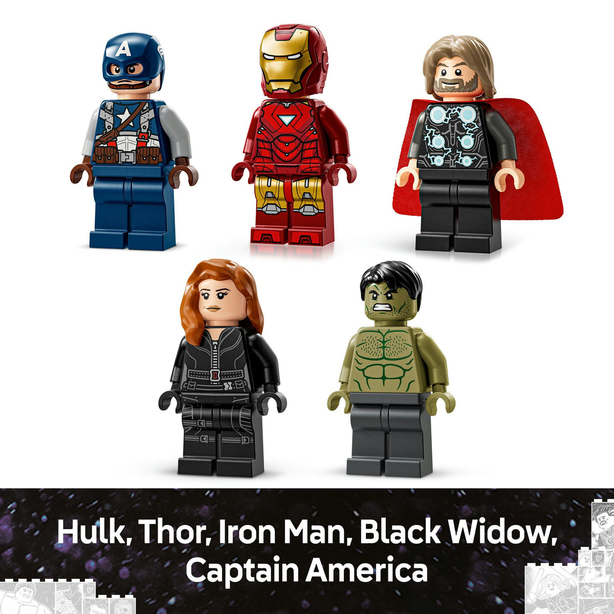 LEGO Marvel 76313 MARVEL Logo & Minifiguren, 931 Teile
