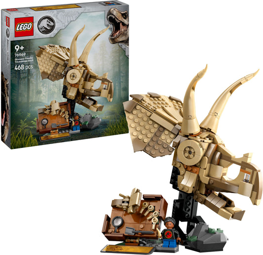 LEGO Jurassic World 76969 Triceratops-Schädel, 468 Teile