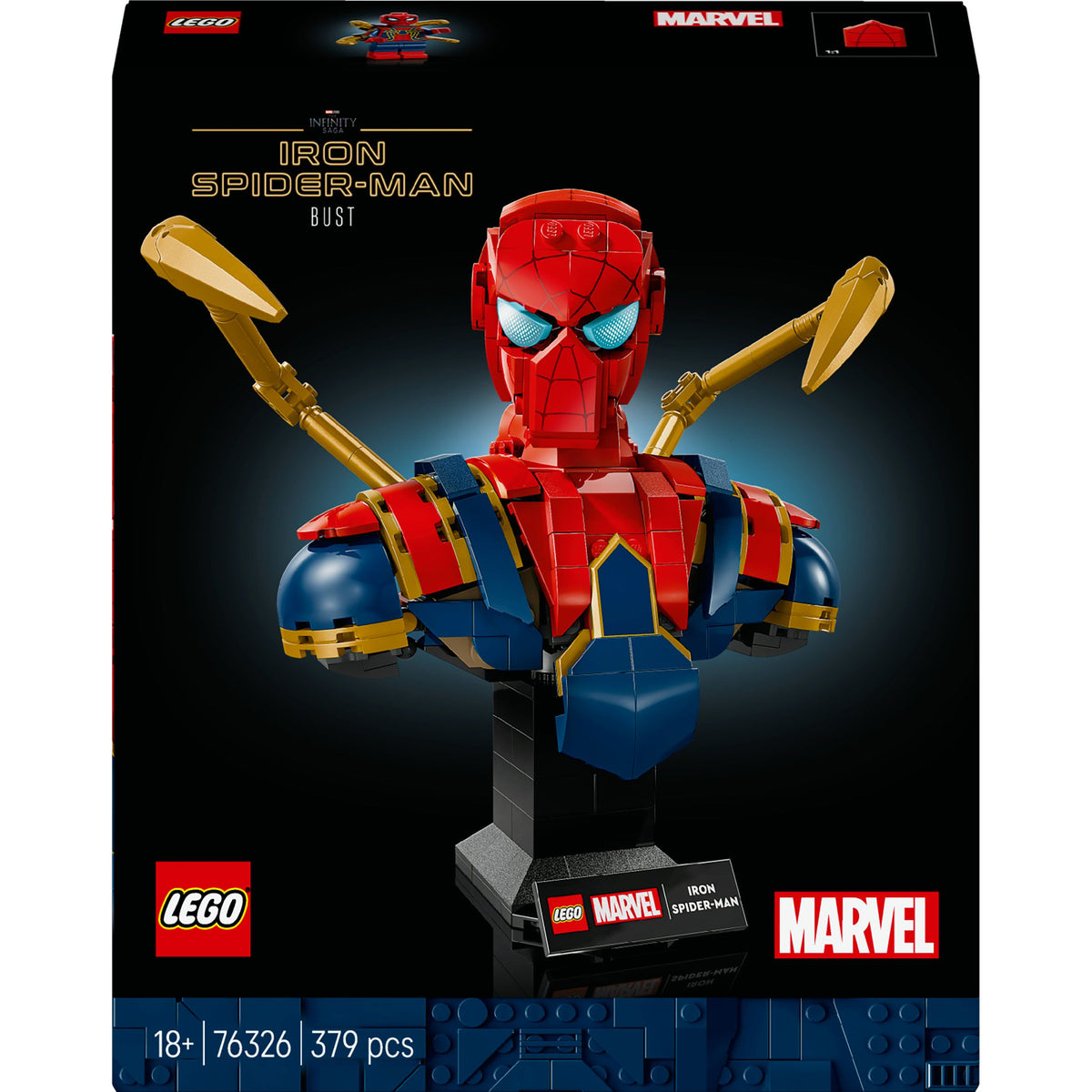 LEGO Marvel Iron Spider-Man Büste 76326, 379 Teile