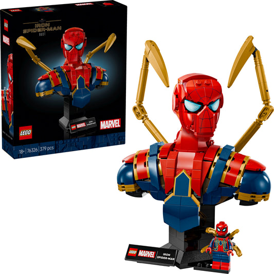 LEGO Marvel Iron Spider-Man Büste 76326, 379 Teile