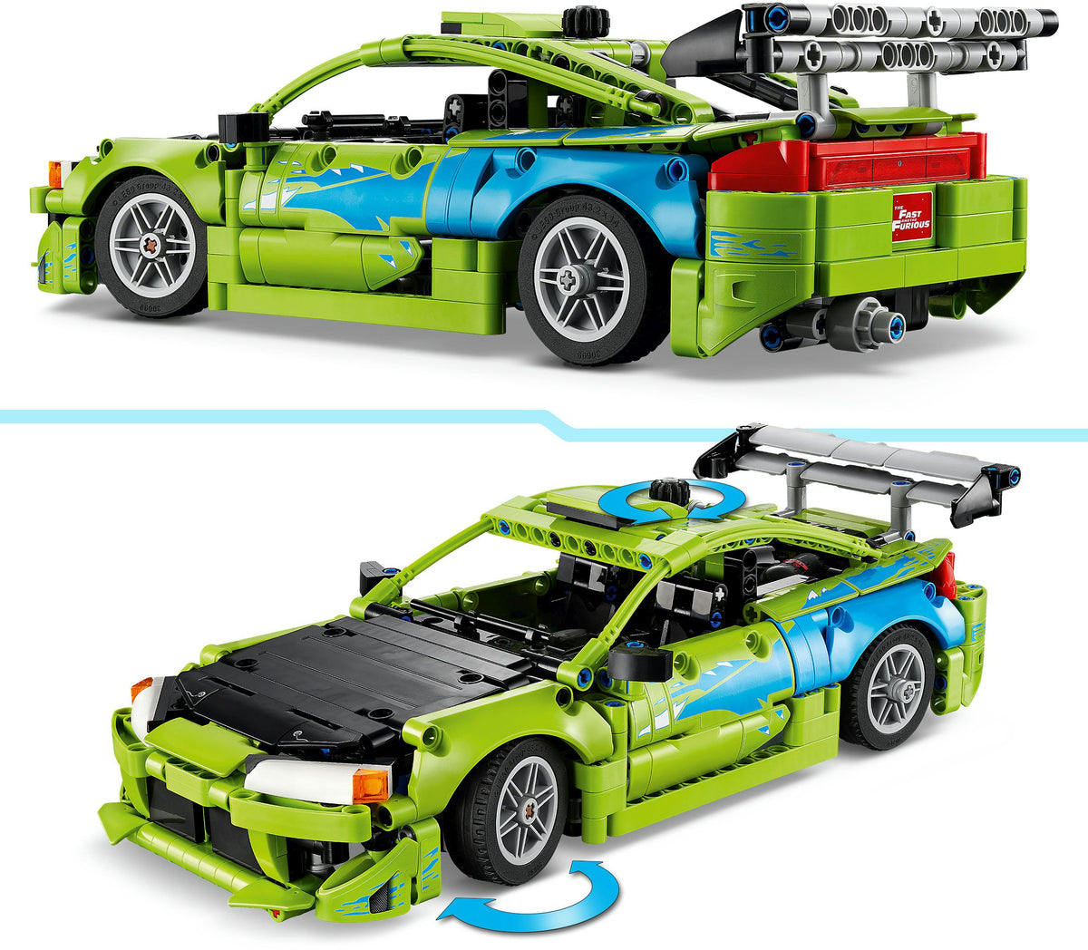 LEGO Technic Fast & Furious Mitsubishi Eclipse 42229, 827 Teile