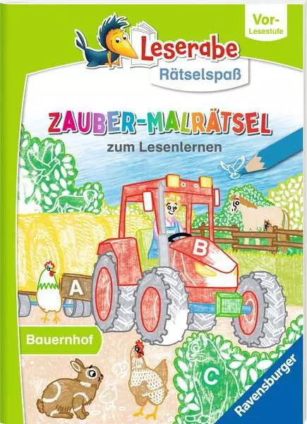 Leserabe Zauber-Malrätsel Bauernhof - Magisches Lern-Abenteuer für Kinder ab 5