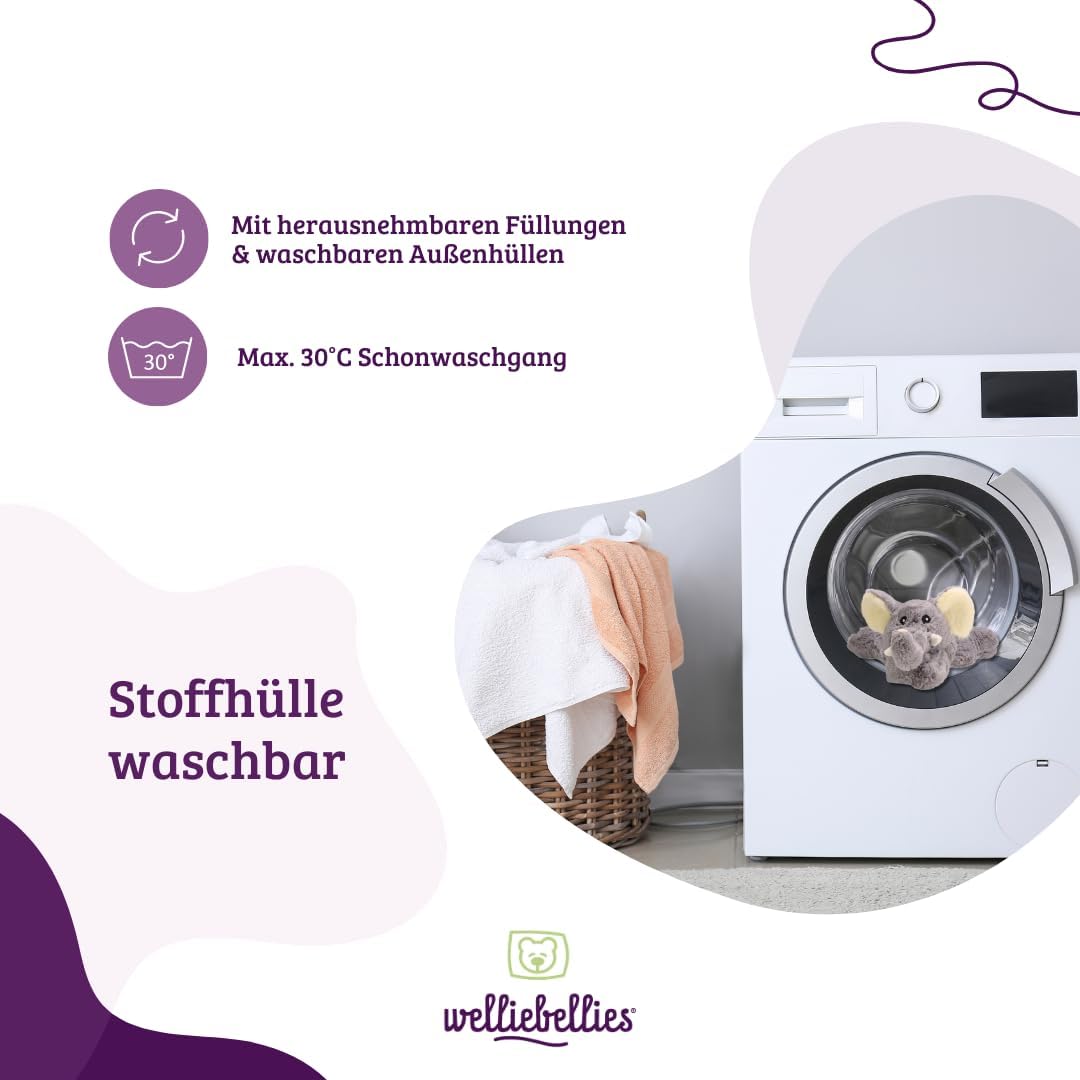 welliebellies® Wärmetier Katze groß - Kuscheltier mit Wärmekissen