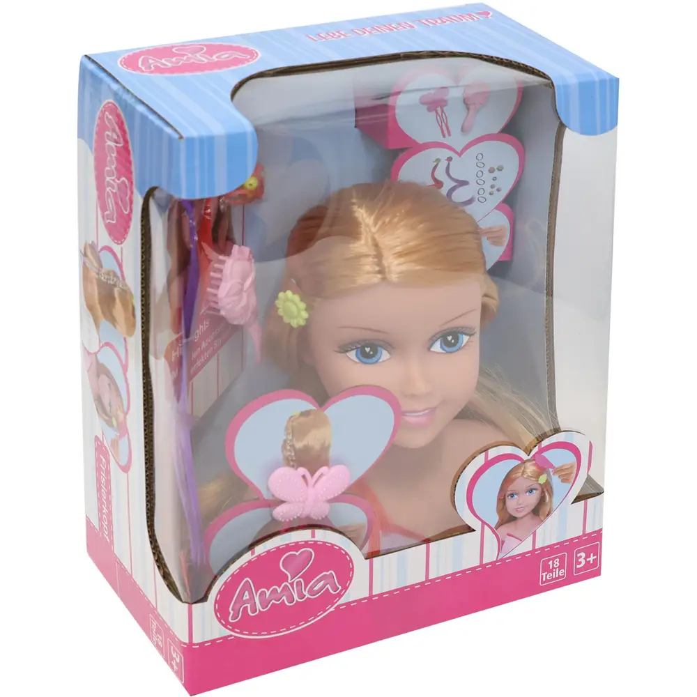 Amia Frisierkopf mit Zubehör - Styling-Set für Kinder ab 3