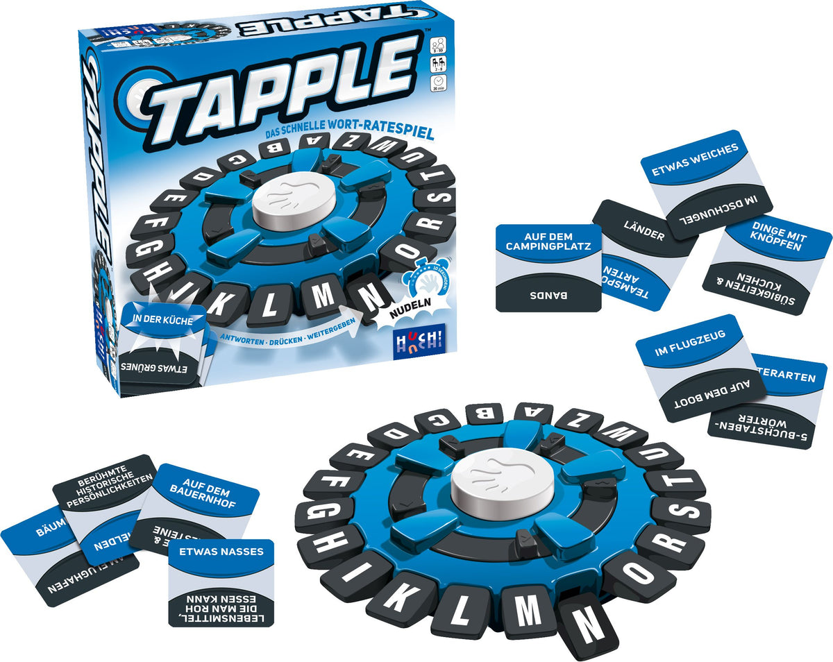 HUCH! Tapple Wort-Ratespiel für 2–8 Personen, ab 8 Jahren