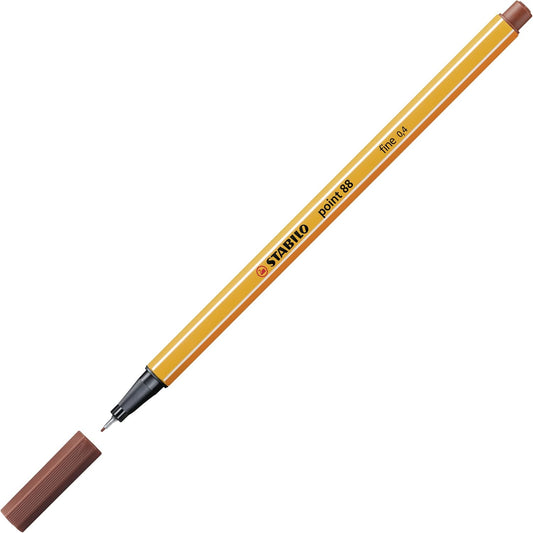 STABILO point 88 Fineliner - Präzise Linien in leuchtender Siena-Farbe