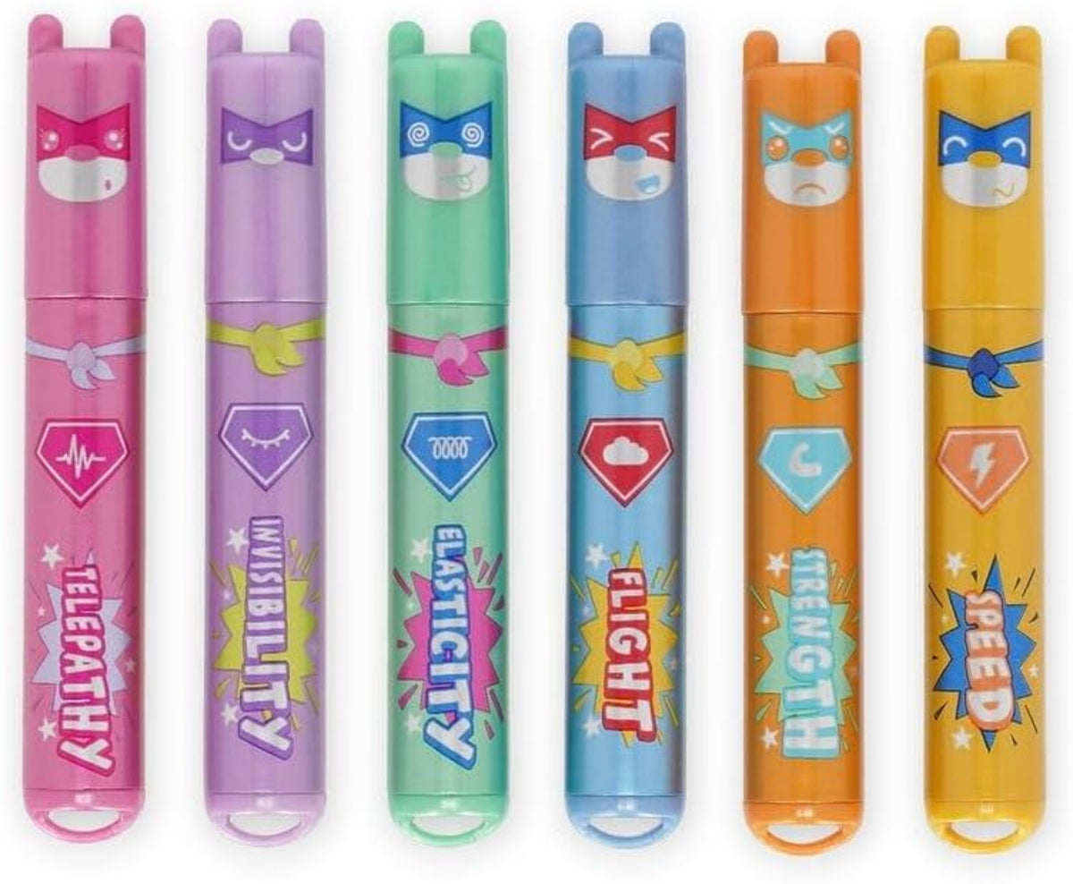 Legami Teddy’s Superpower 6 Mini-Textmarker Teddy Bear