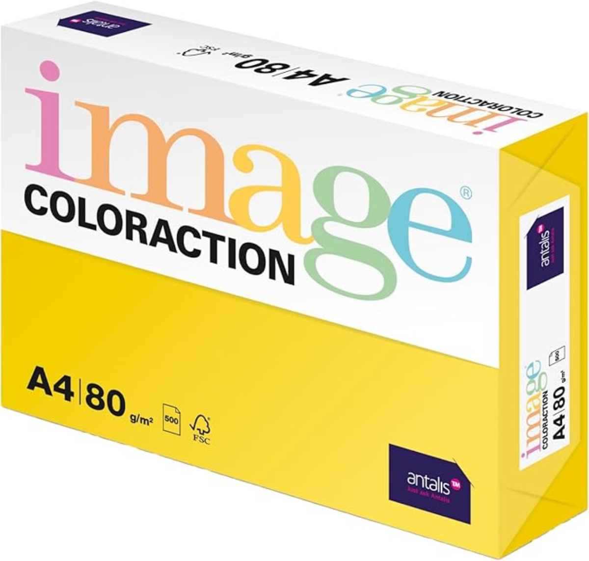 Antalis Coloraction Kopierpapier A4 Canary/Kanariengelb 80g/m² - 500 Blatt