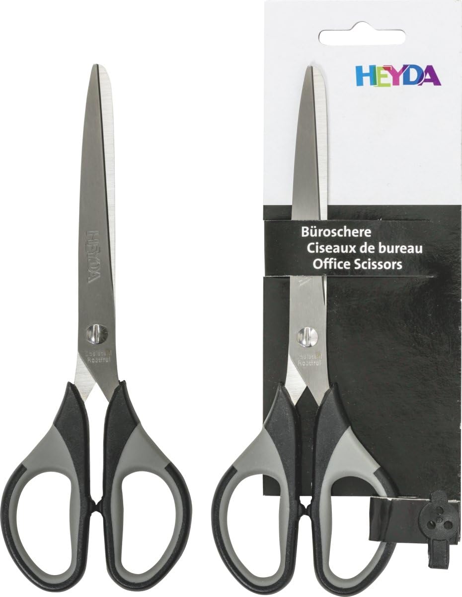 HEYDA Colour Code Büroschere 18 cm Onyx/Schwarz