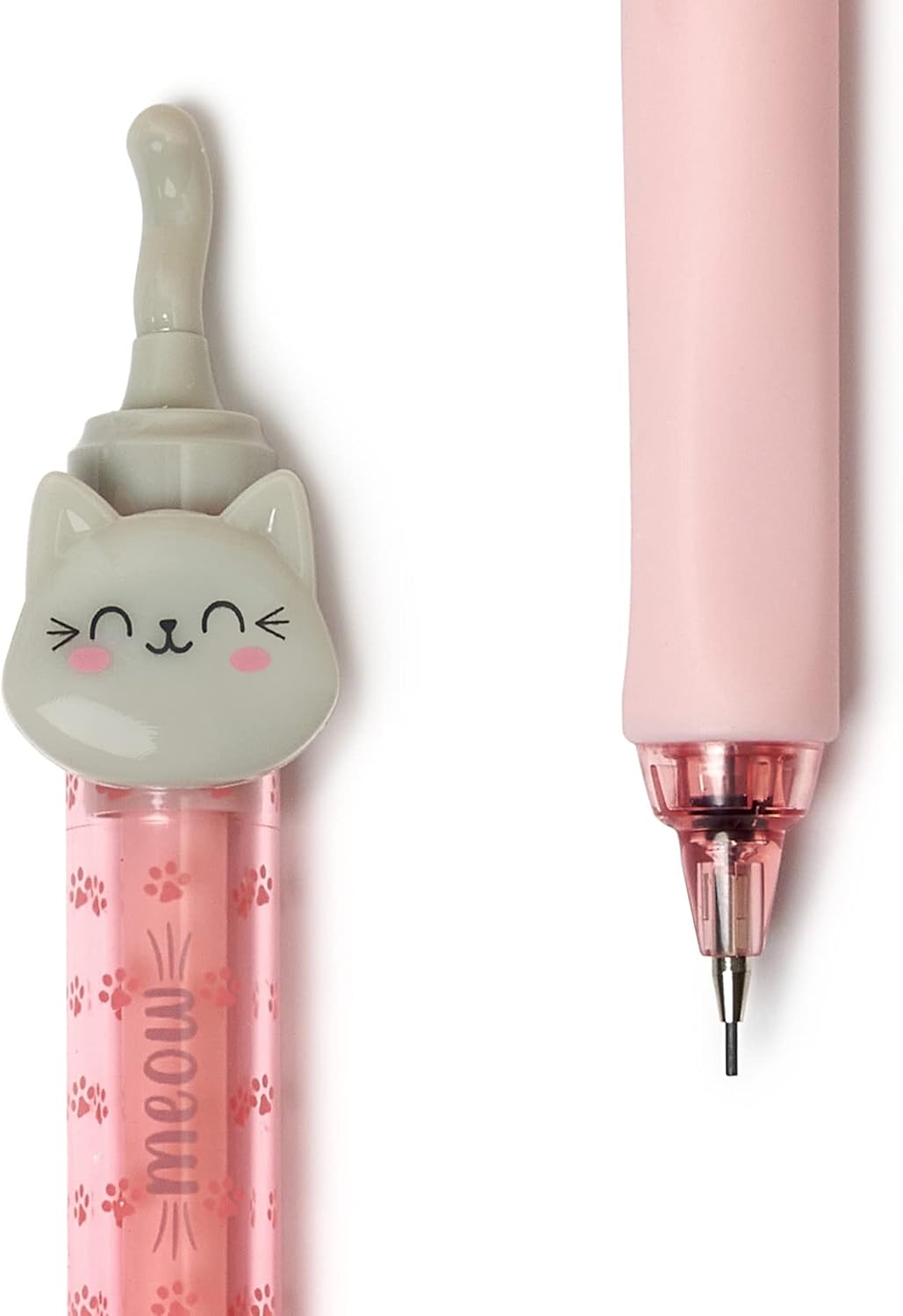 Legami Meow Druckbleistift – 0,7 mm HB, ergon. Griff, Katze