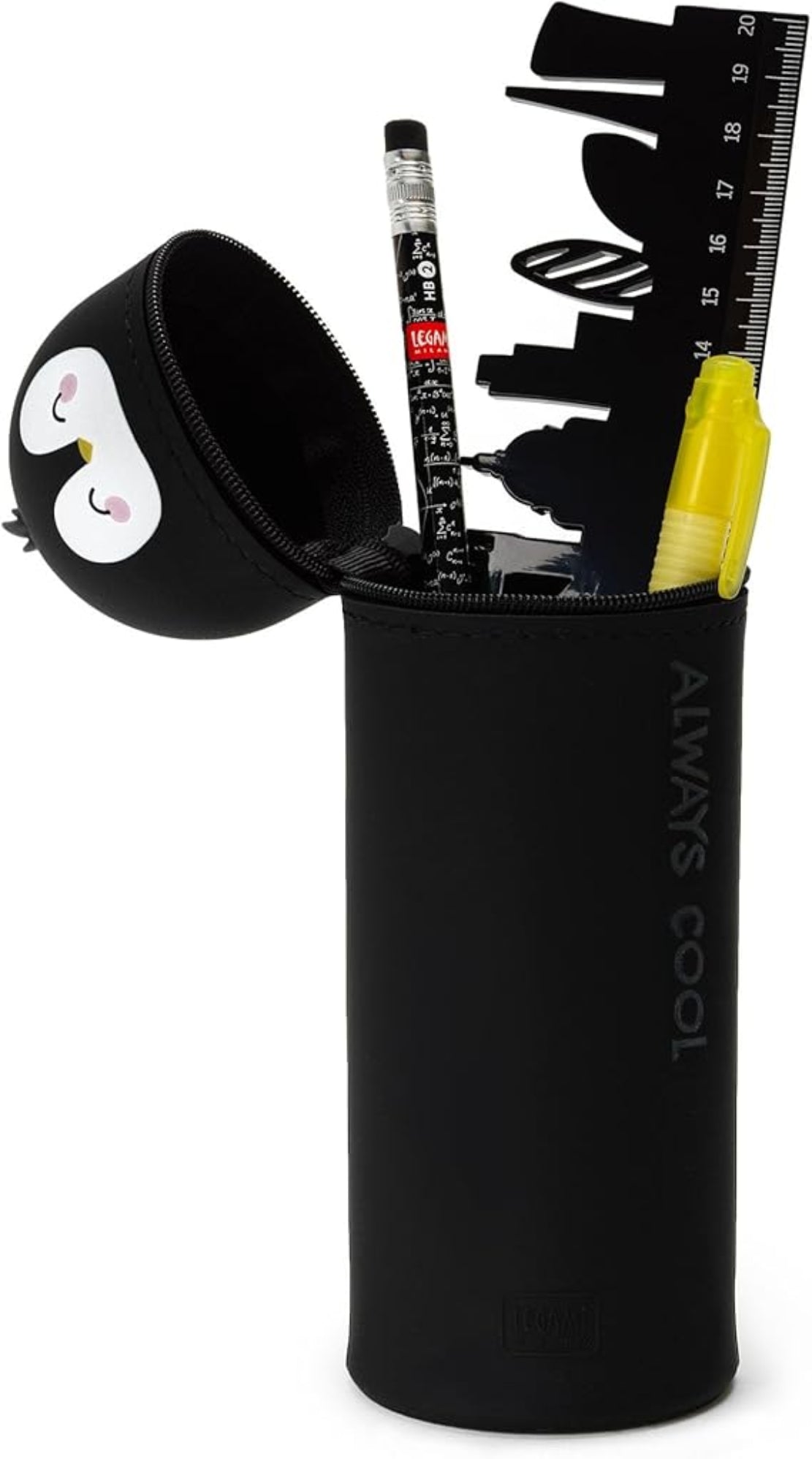 LEGAMI Kawaii 2-in-1 Federmappe & Stifthalter – Penguin