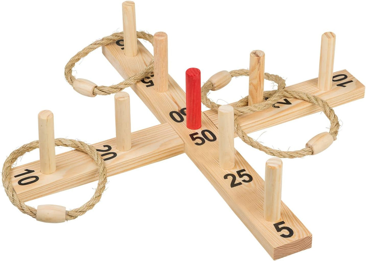 Idena Ringwurfspiel FSC-Holz 50 cm Sisal ab 6 Jahren