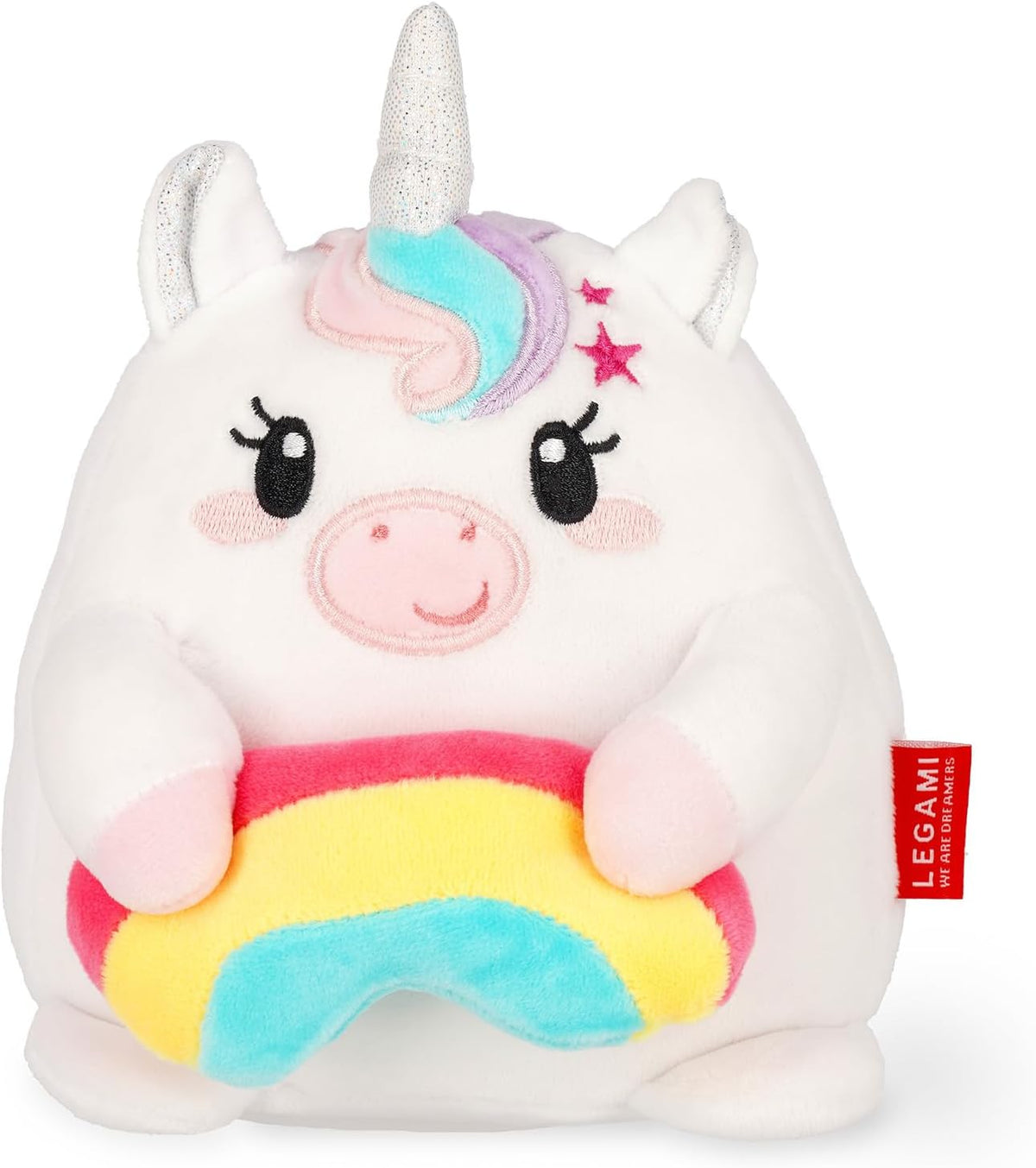 Legami Super Soft! Mini Plüschtier Unicorn mit ID-Karte
