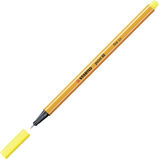 STABILO point 88 Fineliner - Zitronengelb - Präzise Linienführung