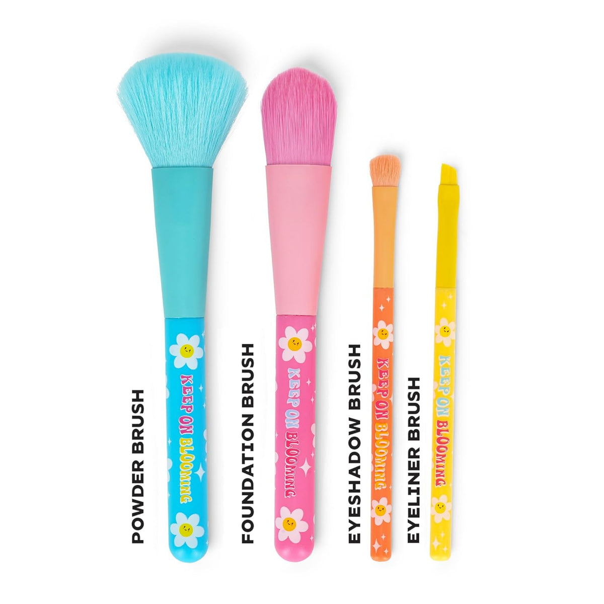 Legami Oh My Glow! Daisy Make-up-Pinsel 4er-Set, vegan