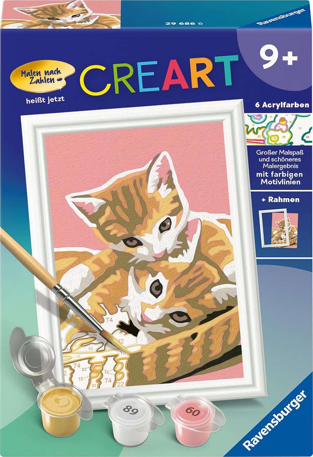 Ravensburger CREART Katzenbabys – Malen nach Zahlen