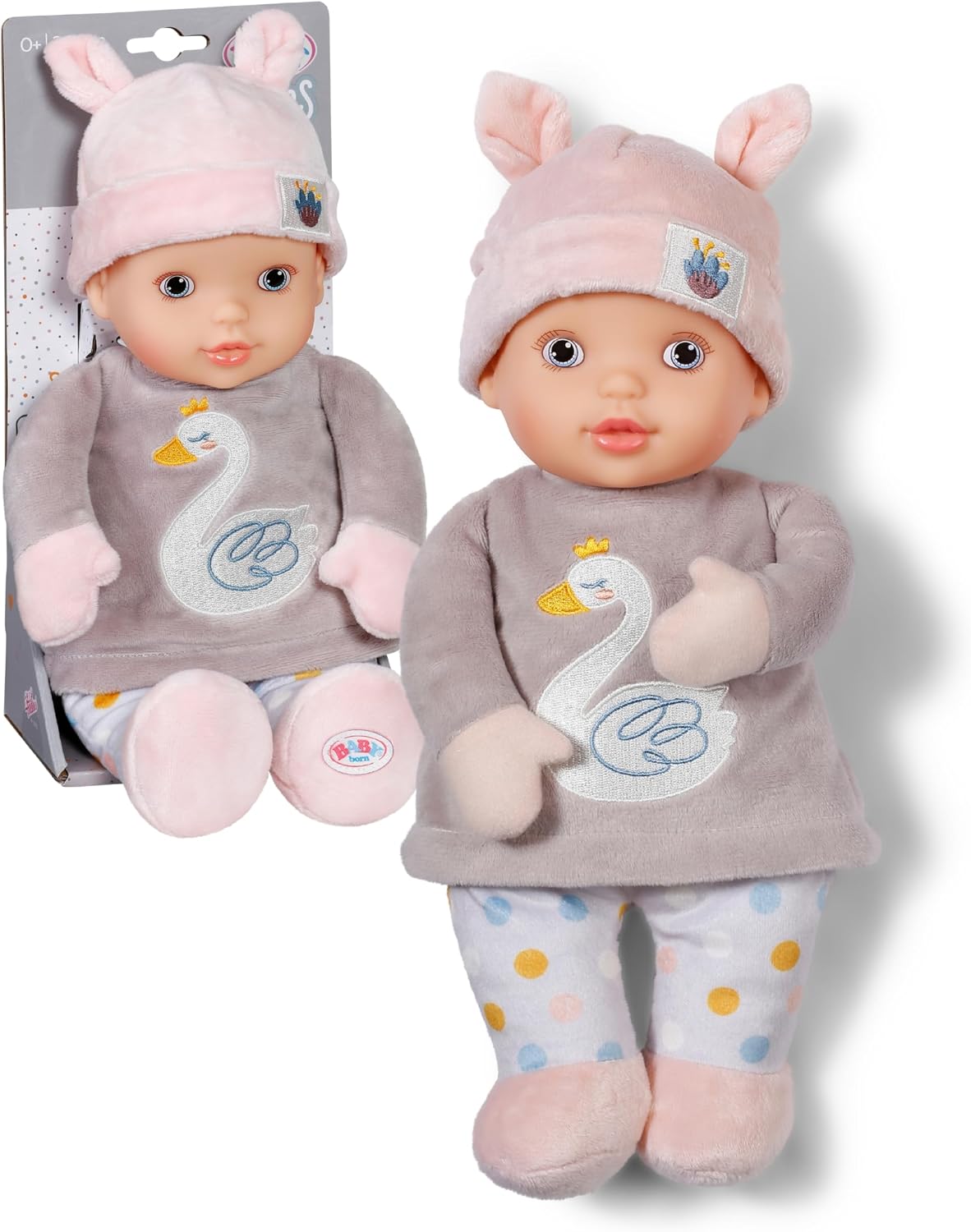 BABY born for babies Sweetie Mauve Stoffpuppe mit Rassel