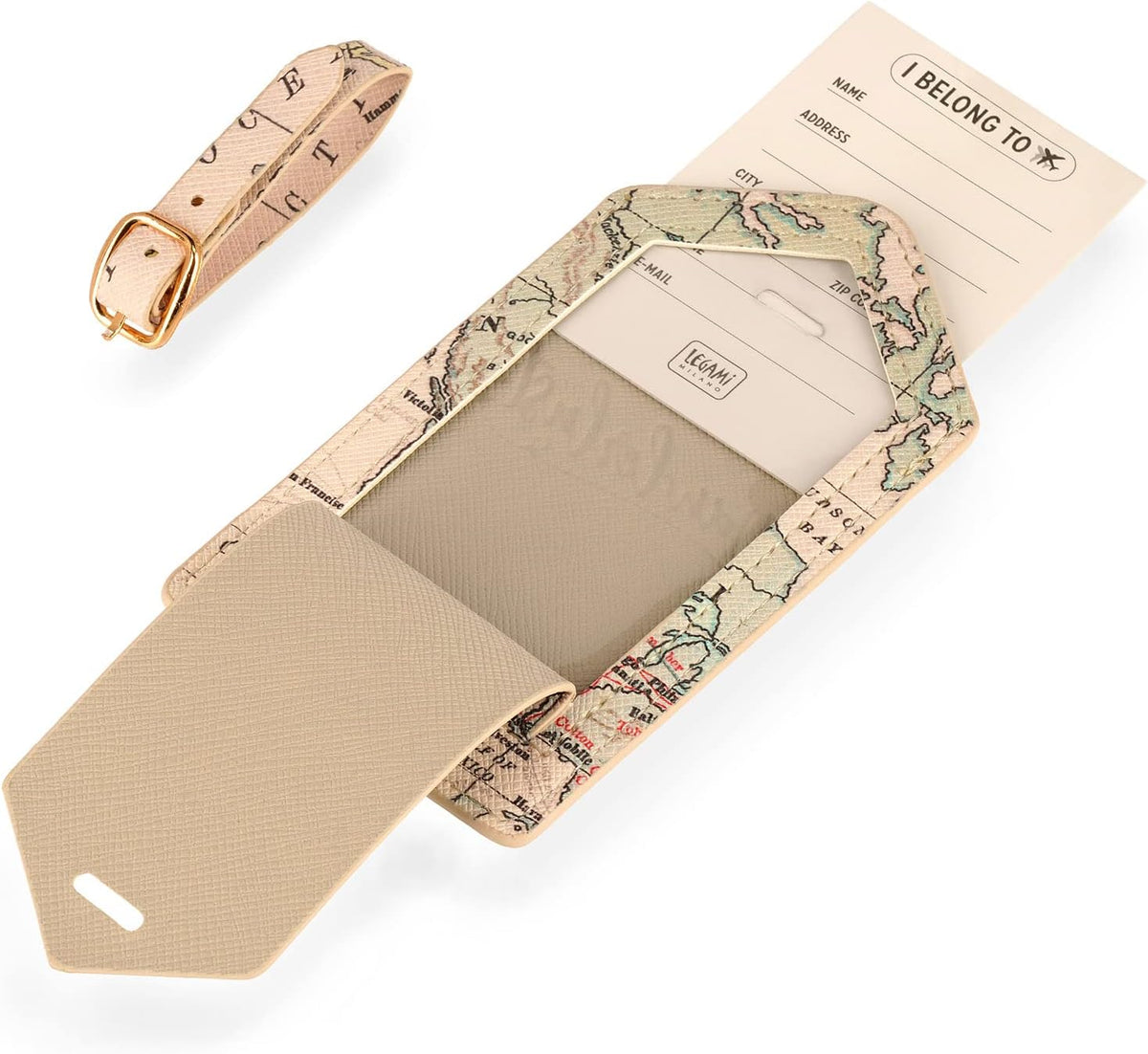 Legami Kofferetikett Luggage Tag Travel, 6,8x17 cm