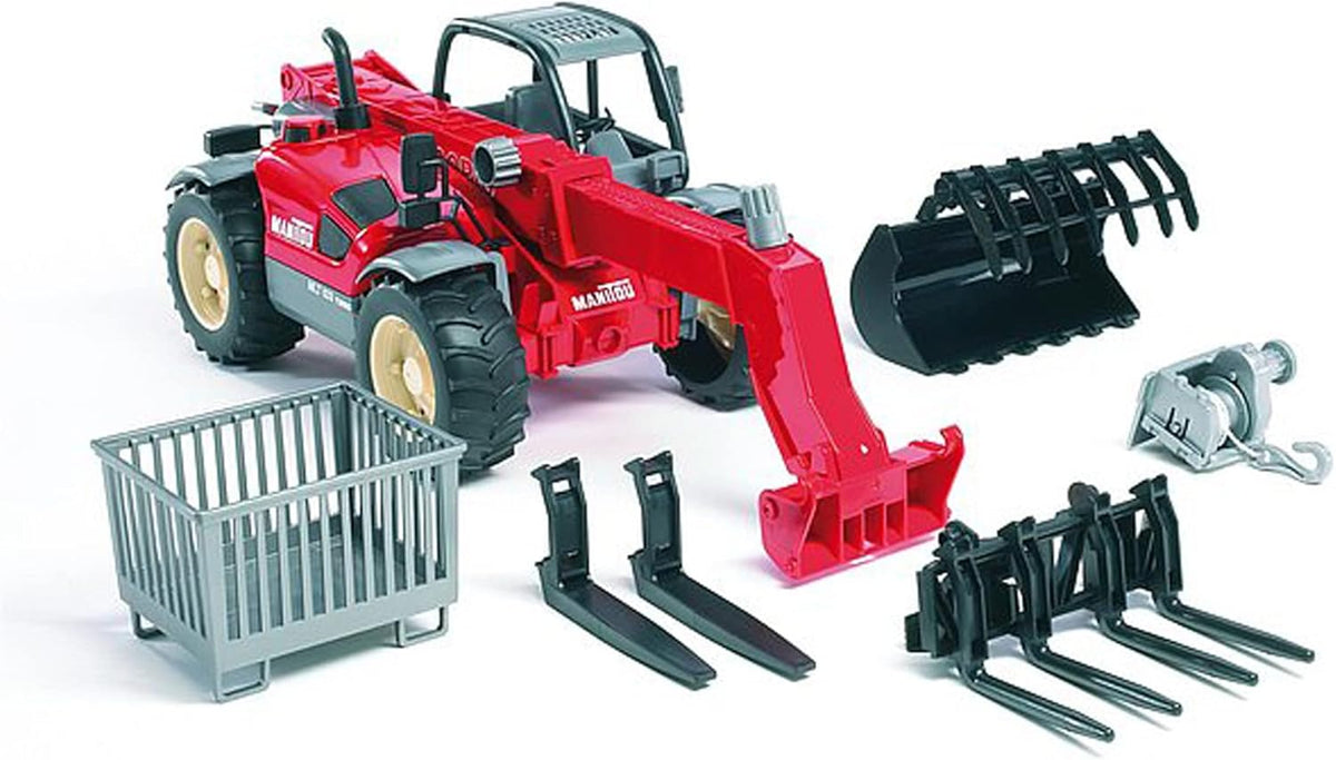 BRUDER 02125 Manitou Teleskoplader MLT 633 1:16 Spielzeug